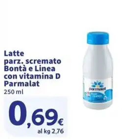 Ok Sigma Latte parz. scremato Bontà e Linea con vitamina D Parmalat offerta