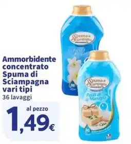 Ok Sigma Ammorbidente concentrato Spuma di Sciampagna offerta