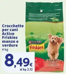 Ok Sigma Crocchette per cani Active Friskies manzo e verdure offerta