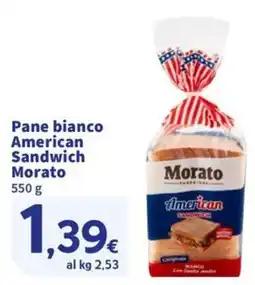 Ok Sigma Pane bianco American Sandwich Morato offerta