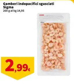 Ok Sigma Gamberi indopacifici sgusciati Sigma offerta