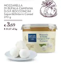 Conad Mozzarella di Bufala Campana DOP Bocconcini offerta