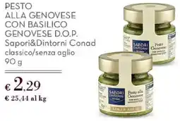 Conad Pesto alla genovese con basilico genovese d.o.p. sapori&dintorni conad offerta