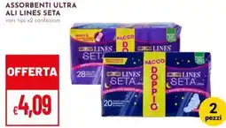 Pan Assorbenti ultra ali lines seta offerta