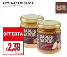 Pan Paté Saper di Sapori offerta
