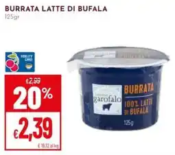 Pan Burrata latte di bufala garofalo offerta