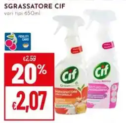 Pan Sgrassatore Cif offerta