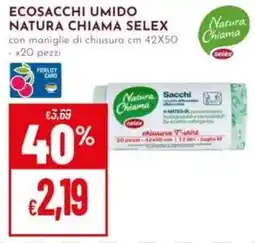 Pan Ecosacchi umido Natura Chiama Selex offerta