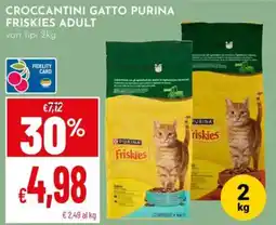 Pan Crocchettini gatto Purina Friskies Adult offerta