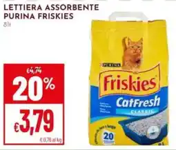 Pan Lettiera assorbente Friskies CatFresh Classic offerta