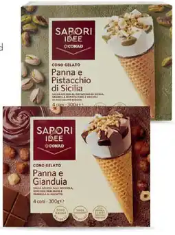 Conad Cono gelato panna sapori&ldee conad offerta