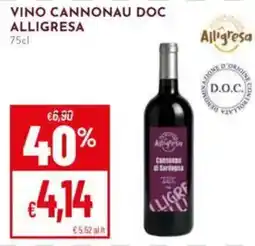 Pan Vino Cannonau Doc Alligresa offerta