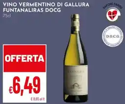 Pan Vino Vermentino di Gallura Funtanaliras DOCG offerta