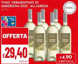 Pan Vino Vermentino di Sardegna DOC Alligresa offerta