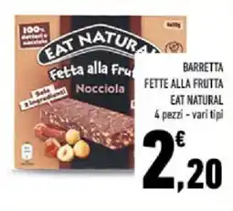 Conad Tuday Fetta alla Frutta Nocciola Eat Natural offerta