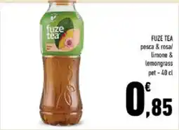 Conad Tuday Fuze tea pesca & rosa/limone & lemongrass offerta