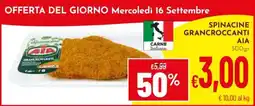 Pan Spinacine gran croccanti AIA offerta