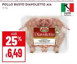 Pan Pollo busto diavoletto AIA offerta