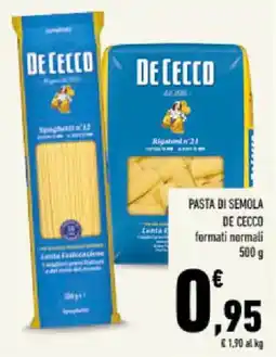 Conad Tuday Pasta di semola De Cecco offerta