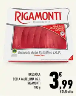 Conad Tuday Bresaola della Valtellina I.G.P. Rigamonti offerta