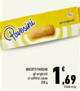 Conad Tuday Biscotti Pavesini gli originali al caffèl cacao offerta