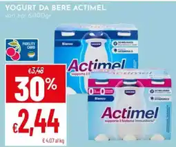 Pan Yogurt da bere Actimel offerta