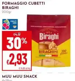 Pan Formaggio cubetti Biraghi offerta