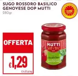 Pan Sugo rossoro basilico genovese dop mutti offerta