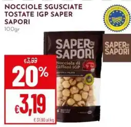 Pan Nocciole sgusciate tostate IGP Saper di Sapori offerta