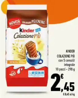 Conad Tuday Kinder Colazione Più offerta
