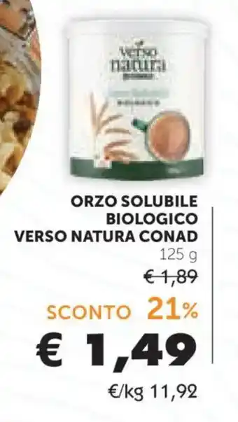 Orzo solubile biologico Verso Natura Conad