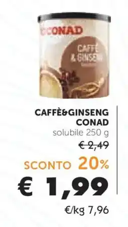 Conad Caffè&Ginseng Conad offerta