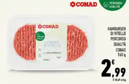 Conad Tuday Hamburger di vitello Percorso Qualità Conad offerta