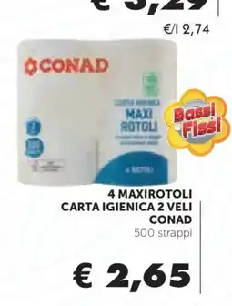 Conad Carta igienica 2 veli Conad offerta