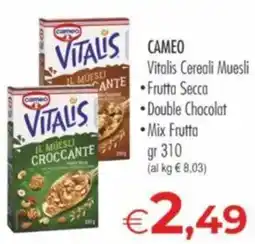 MerSi Supermercati Cameo Vitalis Cereali Muesli offerta