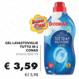 Conad Gel lavastoviglie tutto in 1 conad offerta