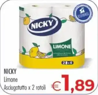 Nicky asciugatutto limone
