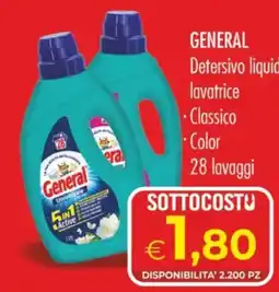 MerSi Supermercati General Detersivo liquido lavatrice offerta
