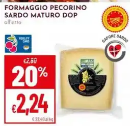 Pan Formaggio pecorino sardo maturo dop offerta