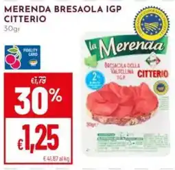 Pan La Merenda Bresaola IGP Citterio offerta