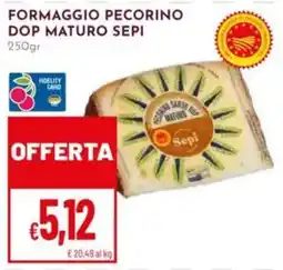 Pan Formaggio pecorino dop maturo sepi offerta