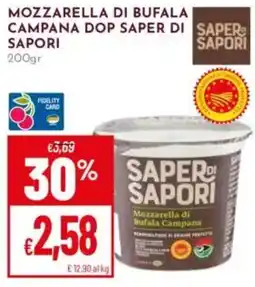 Pan Mozzarella di Bufala Campana DOP Saper di Sapori offerta