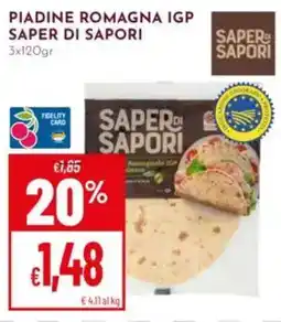 Pan Piadine romagna igp saper di sapori offerta