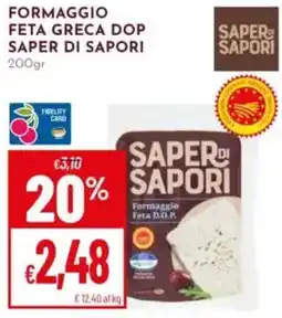 Pan Formaggio feta greca dop saper di sapori offerta