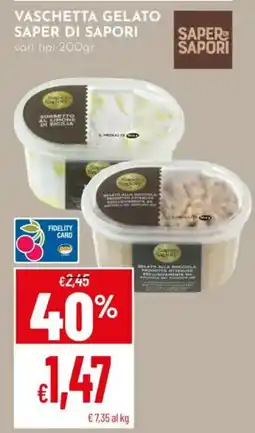 Pan Vaschetta gelato Saper di Sapori offerta