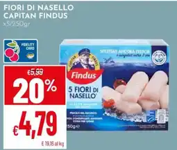 Pan Fiori di nasello Findus offerta