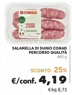 Conad Salamella di suino Conad offerta