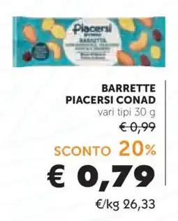 Conad Barrette Piacersì Conad offerta