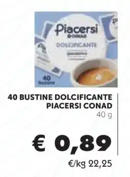 Conad Bustine dolcificante Piacersi Conad offerta