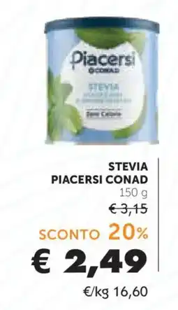 Conad Stevia Piacersi Conad offerta